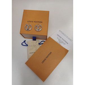 Louis Vuitton Louise Logo Mini Hoop Earrings